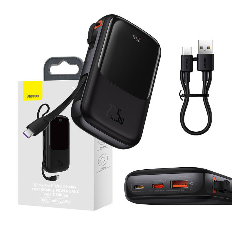 Powerbank Baseus Qpow Pro with USB-C cable