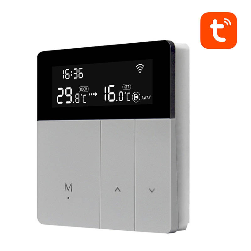 Avatto Έξυπνος Θερμοστάτης Λέβητα WT50 3A Wi-Fi Tuya (Ασημί/Μαύρο)
