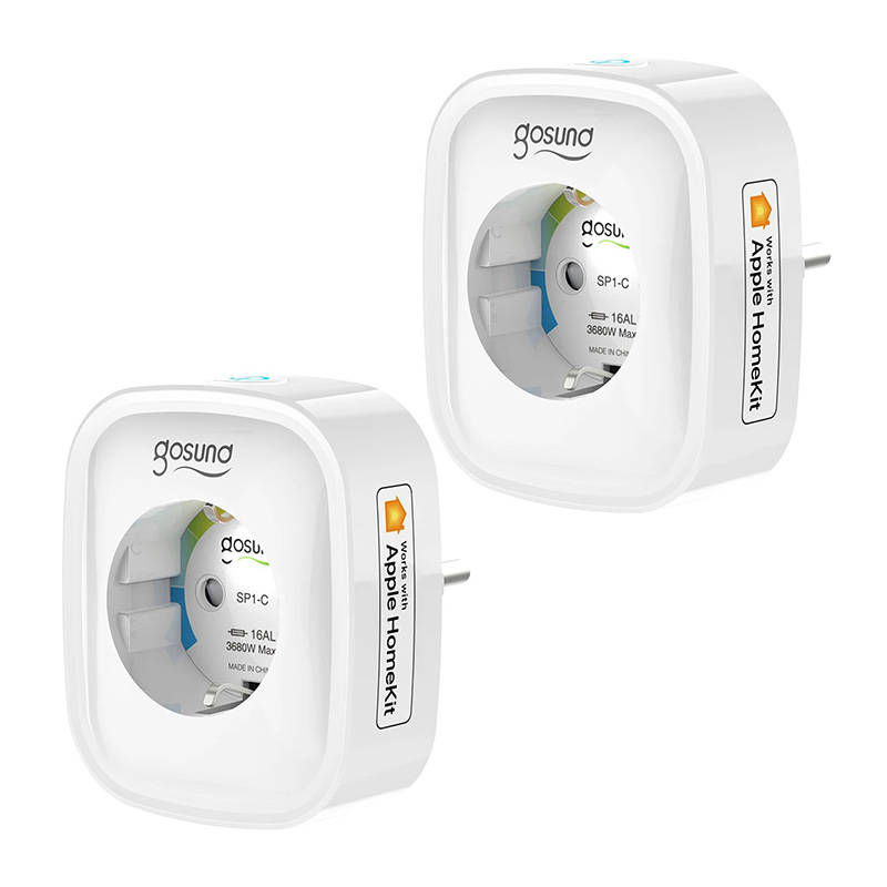 Gosund Έξυπνη Πρίζα SP1-H με  WiFi 2τμχ (HomeKit) (Λευκό)