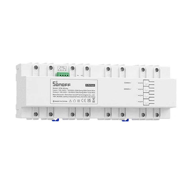 Sonoff Έξυπνος διακόπτης/Ρελέ SPM-4Relay (Λευκό) 4 x 20A WiFi