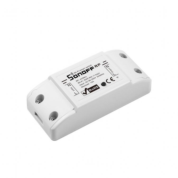 Sonoff Έξυπνος Διακόπτης WiFi + RF 433 RF R2 (ΝΕΟ) (Λευκό)