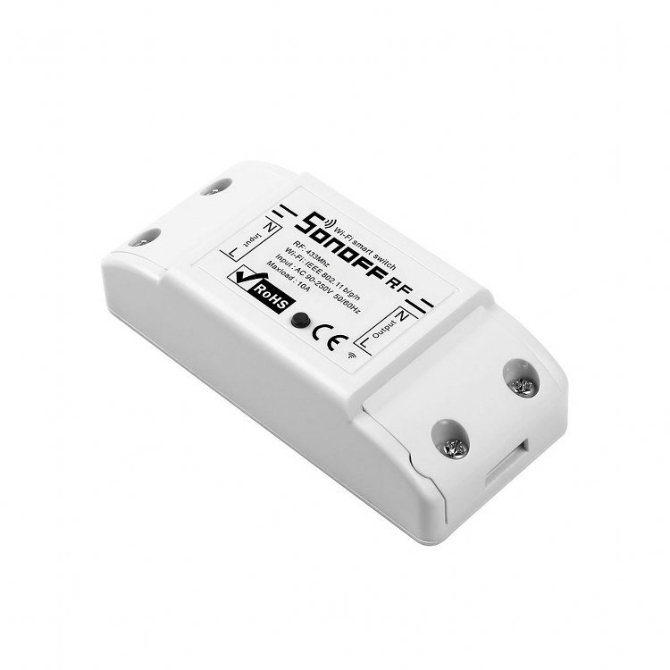 Sonoff Έξυπνος Διακόπτης WiFi + RF 433 RF R2 (ΝΕΟ) (Λευκό)