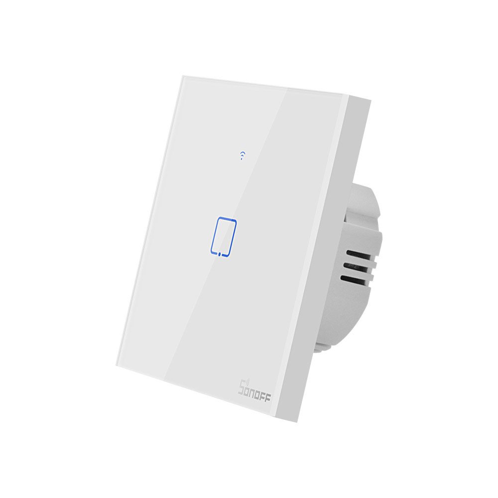 Sonoff Έξυπνος Διακόπτης Χωνευτός WiFi & RF 433 T1 EU TX (1 κανάλι) (Λευκό)
