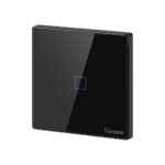 Sonoff Έξυπνος Διακόπτης Χωνευτός WiFi + RF 433 T2 EU TX (1 κανάλι) (Μαύρο)