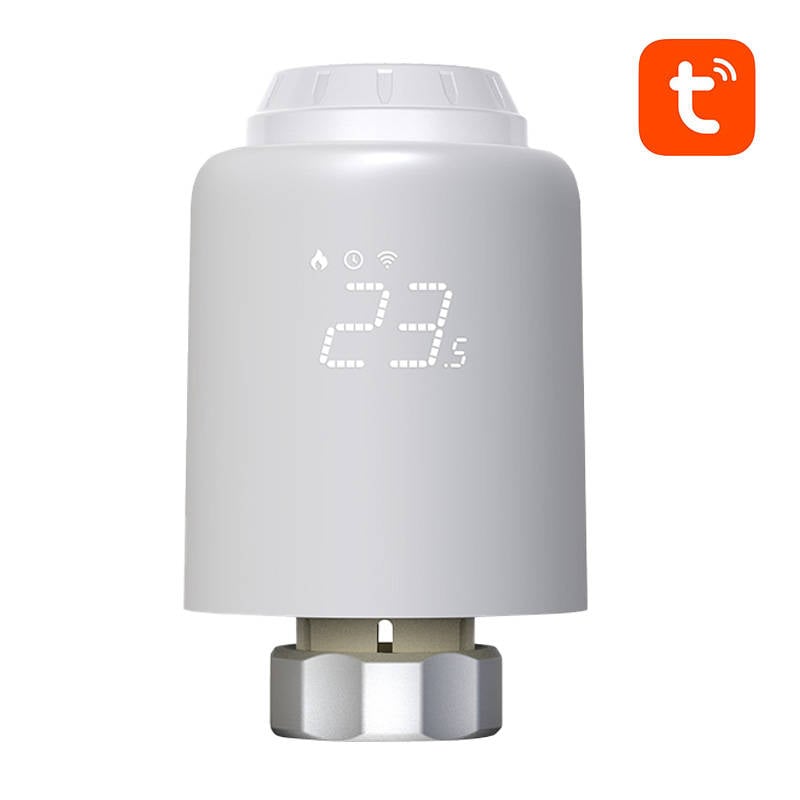 Avatto Βαλβίδα Έξυπνου Θερμοστάτη για Σώμα Καλοριφέρ TRV07 Zigbee 3.0 TUYA (Λευκό)