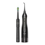 Sonic toothbrush with tip set and water fosser FairyWill FW-5020E + FW-E11 (black)