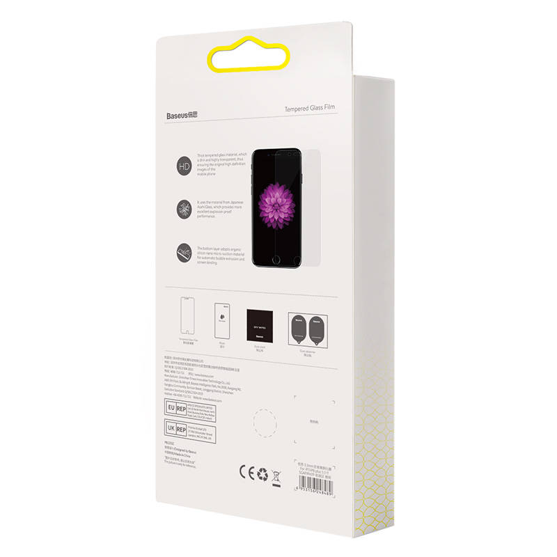 Baseus Προστατευτικό Οθόνης Tempered Glass 0.3mm για iPhone SE 2/iPhone SE 3 (2τμχ) (Διαφανές)