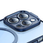 Baseus Μαγνητική Θήκη Glitter και Προστατευτικό Οθόνης Tempered Glass για iPhone 14 Pro (Μπλε/Διαφανές)