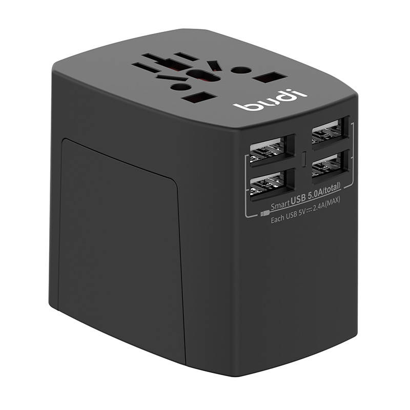 Universal Wall Charger / AC Adapter Budi 4x USB