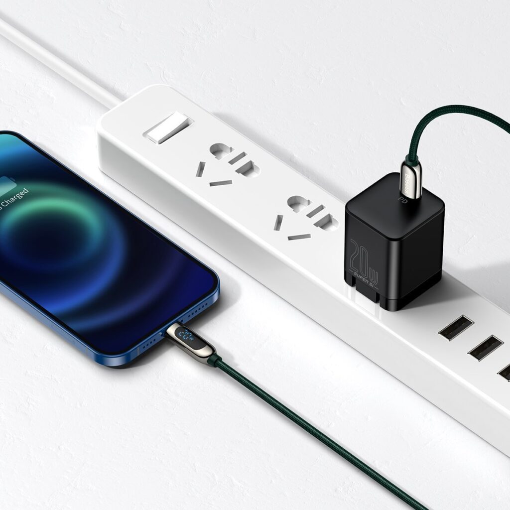 Baseus Καλώδιο USB-C σε Lightning με Οθόνη