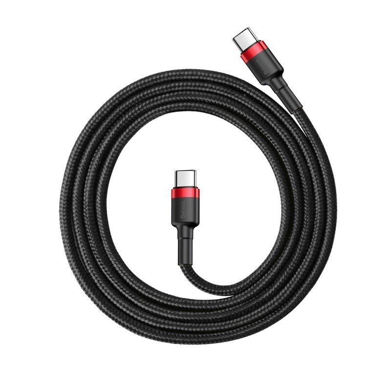 USB-C PD Baseus Cable Cafule PD 2.0 QC 3.0 60W 1m (black and red)