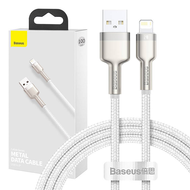 Baseus Καλώδιο USB σε Lightning Cafule Metal Braided