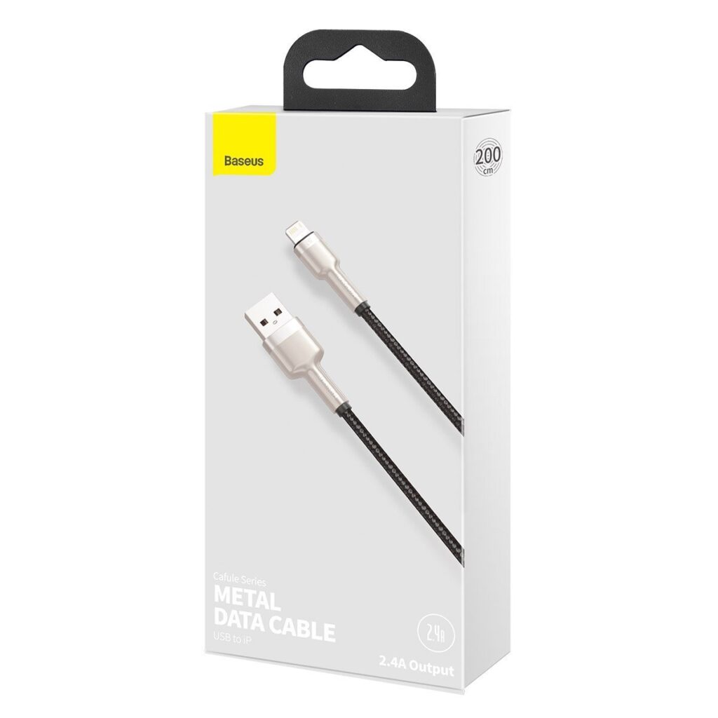 Baseus Καλώδιο USB σε Lightning Cafule Metal Braided