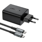 65W GaN + kabel USB-C (black)