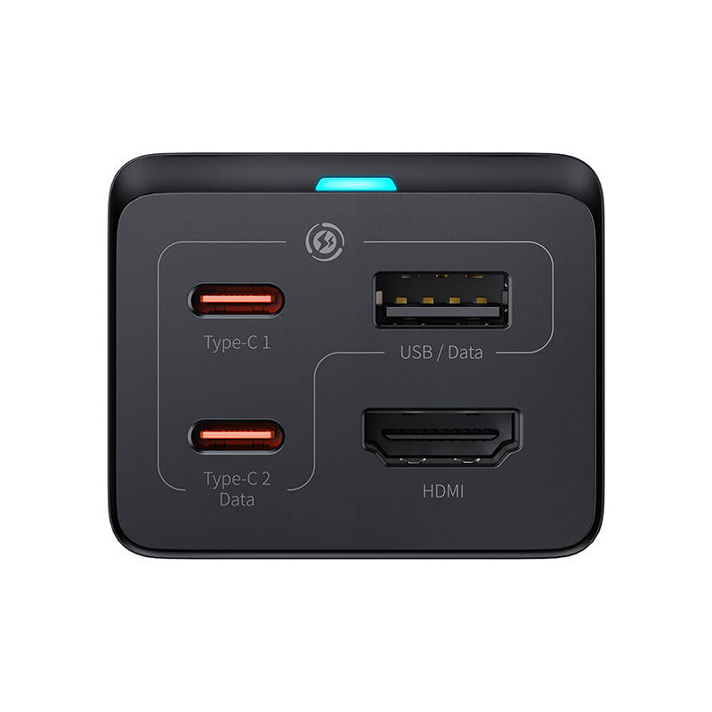 Baseus Φορτιστής GaN5 Pro 2xUSB-C + USB + HDMI 67W (Μαύρο)