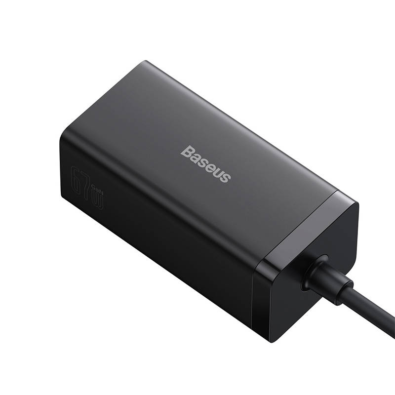Baseus Φορτιστής GaN5 Pro 2xUSB-C + USB + HDMI 67W (Μαύρο)
