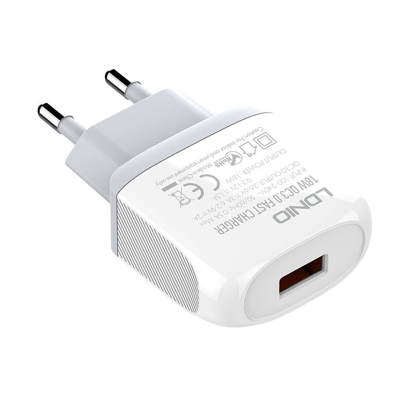 Wall charger  LDNIO A1307Q 18W +  USB-C cable