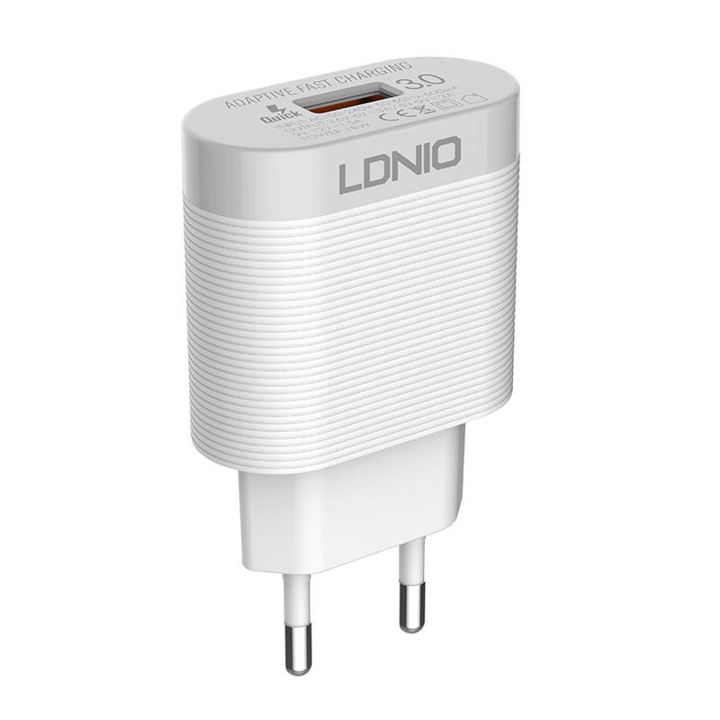 Wall charger LDNIO A303Q + cable USB-C 1m