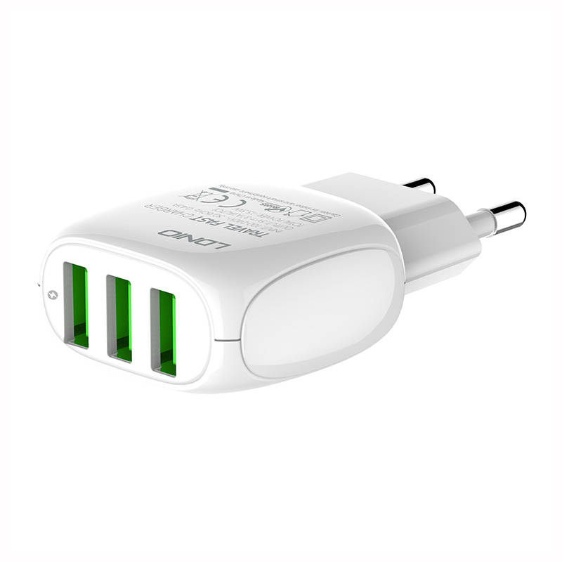 Wall charger LDNIO A3315 3USB + MicroUSB cable
