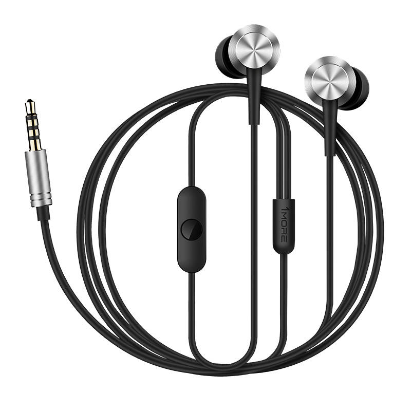 1MORE Ενσύρματα Ακουστικά in-ear Piston Fit (Ασημί)