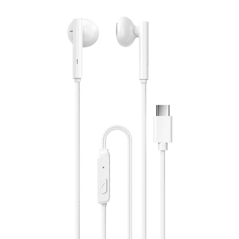 Wired Earphones Dudao X3B with USB-C Plug (White)