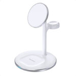 Wireless charger Choetech with stand 2in1 (white)