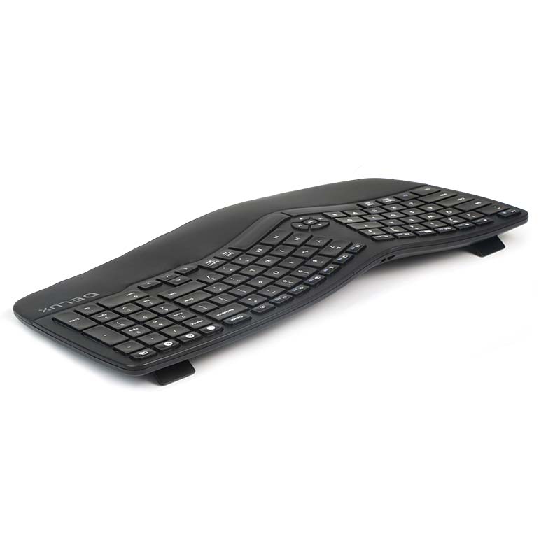 Wireless Ergonomic Keyboard Delux GM902 BT+2.4G