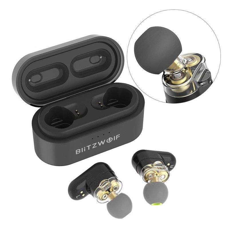 Blitzwolf Ασύρματα Ακουστικά BW-FYE7 TWS Bluetooth 5.0 (Μαύρο)