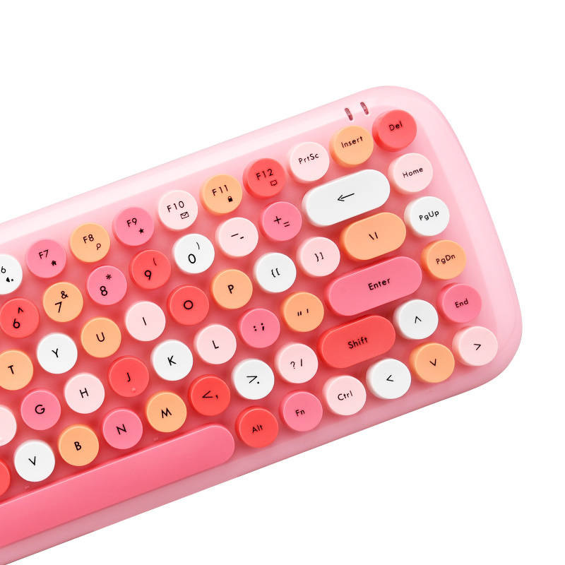 Wireless keyboard + mouse set MOFII Candy 2.4G (Pink)