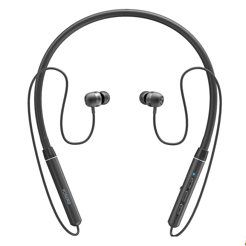 Wireless neckband silicon earphones Foneng BL31 (black)