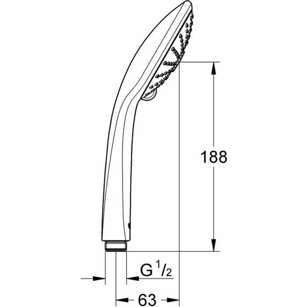 Kεφαλή για Nτους Grohe 27319000 3 θέσεις