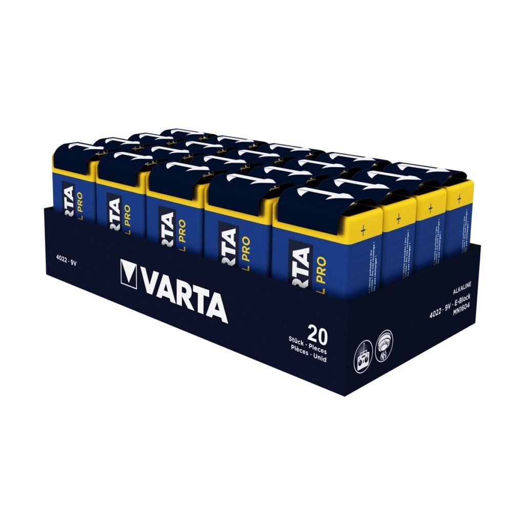 Μπαταρίες Varta 6lr61 (20 Τεμάχια)