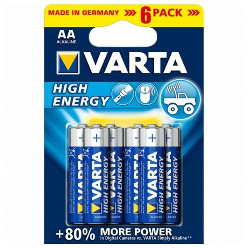 Αλκαλική Μπαταρία Varta 4906121446 AA High Energy 1.5 V (6 Τεμάχια)