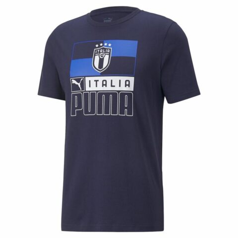 Unisex Μπλούζα με Κοντό Μανίκι Puma Italia FIGC Σκούρο μπλε