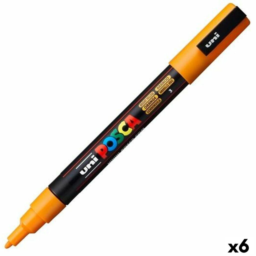 Μαρκαδόρος POSCA PC-3M Πορτοκαλί (x6)