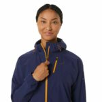 Γυναικείο Αθλητικό Μπουφάν Asics Fujitrail WaterProof Σκούρο μπλε