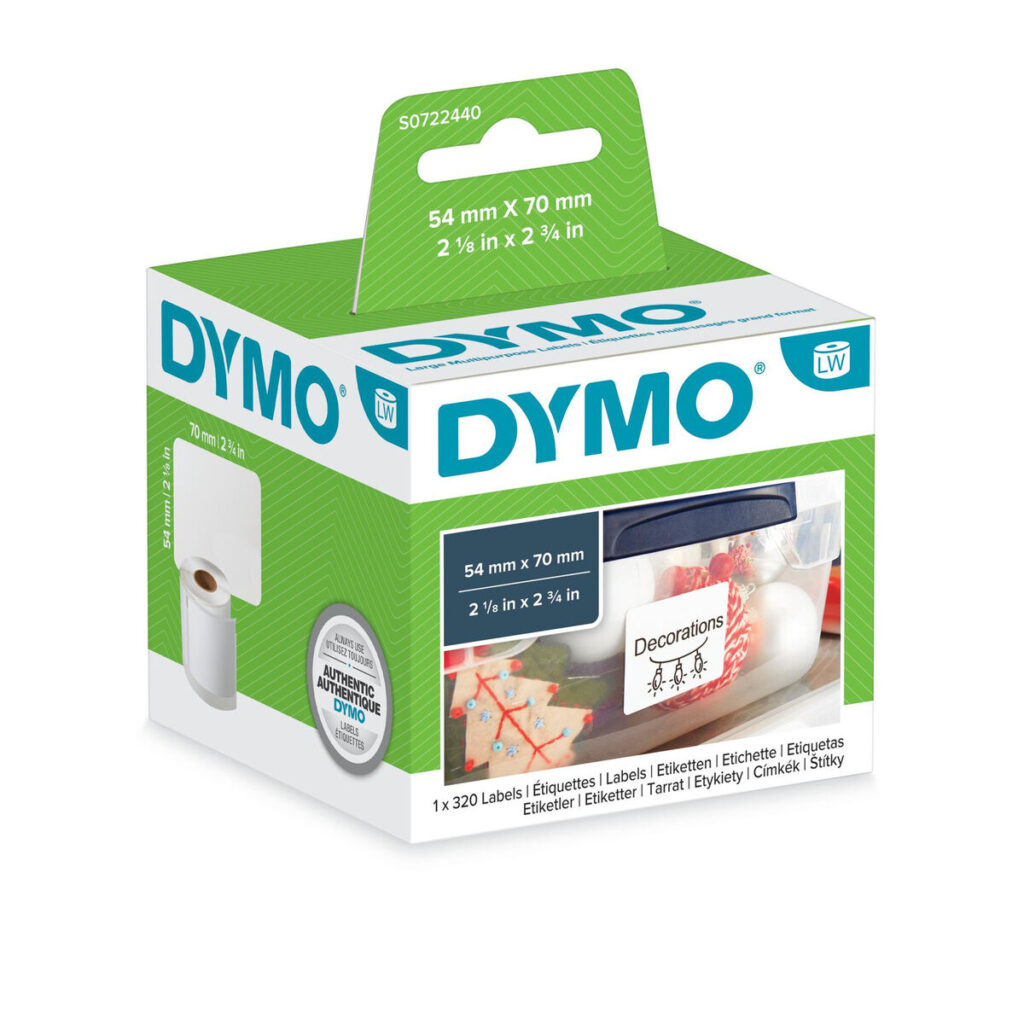 Ετικέτες για Εκτυπωτή Dymo S0722440 54 x 70 mm LabelWriter™ Λευκό (x6)