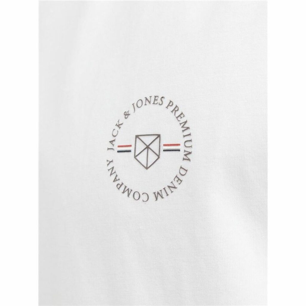 Ανδρική Μπλούζα με Κοντό Μανίκι Jack & Jones lushield Λευκό Άντρες
