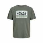 Ανδρική Μπλούζα με Κοντό Μανίκι Jack & Jones logan Σκούρο πράσινο Άντρες
