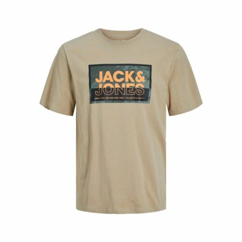Ανδρική Μπλούζα με Κοντό Μανίκι Jack & Jones logan Γκρι Άντρες