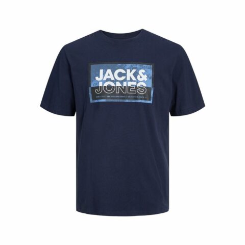 Ανδρική Μπλούζα με Κοντό Μανίκι Jack & Jones logan Μπλε Άντρες