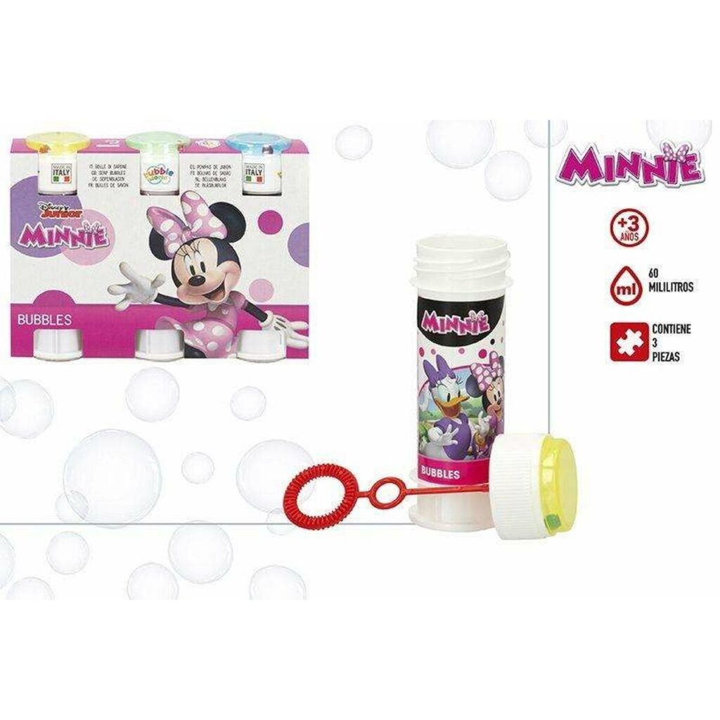 Σετ φυσαλίδων Minnie Mouse 3 Τεμάχια 60 ml
