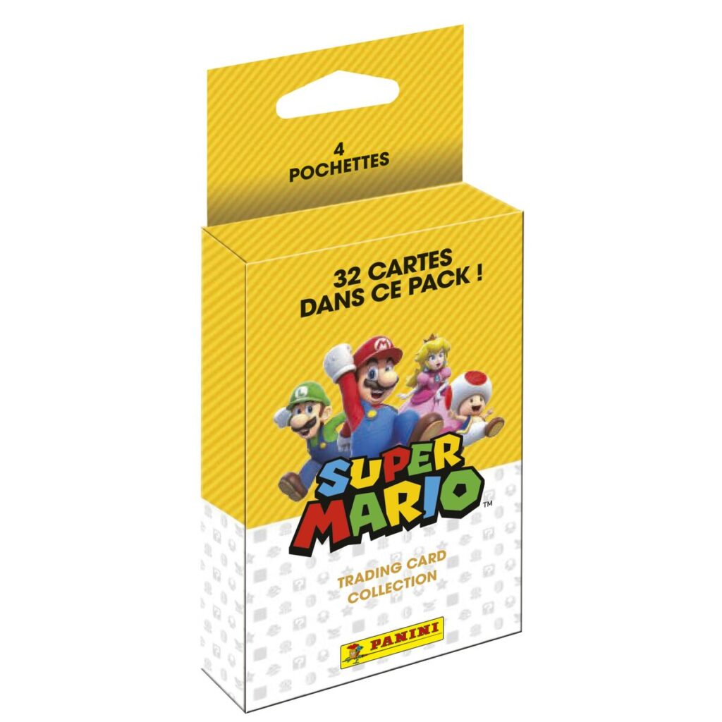 Συσκευασία συλλεκτικών καρτών Panini Super Mario 4 Φάκελοι