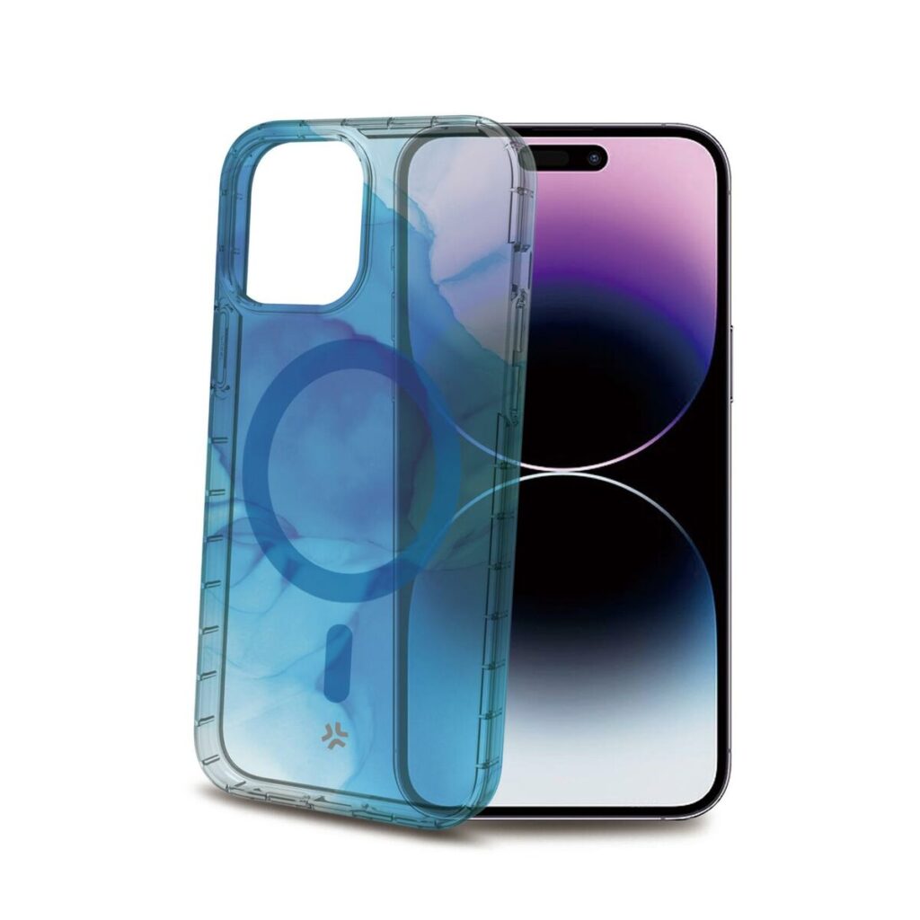 Κάλυμμα Κινητού Celly iPhone 15 Pro Max Μπλε Διαφανές