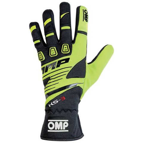 Karting Gloves OMP KS-3 Κίτρινο/Μαύρο XXS