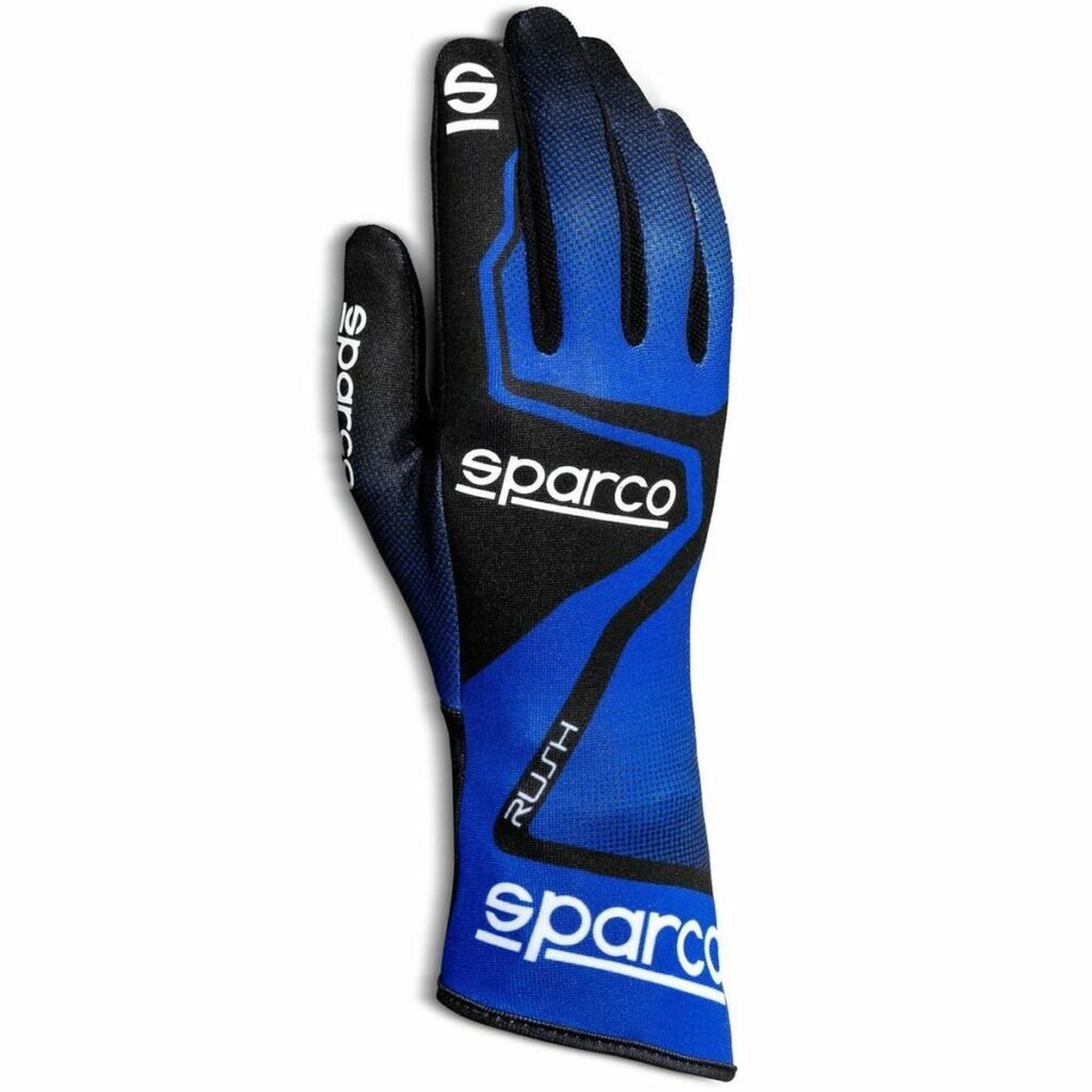 Men's Driving Gloves Sparco RUSH Μπλε/Μαύρο