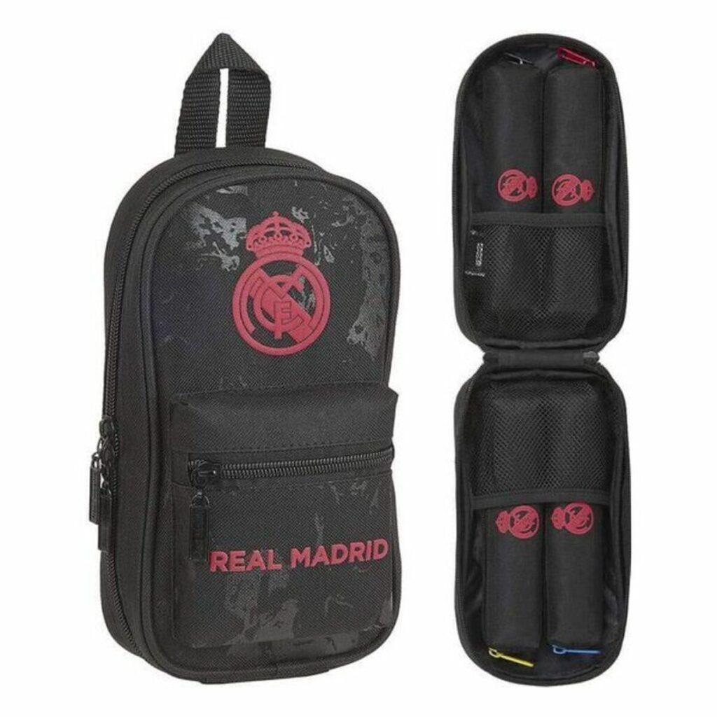 Σακίδιο Πλάτης για τα Μολύβια Real Madrid C.F. Μαύρο 12 x 23 x 5 cm