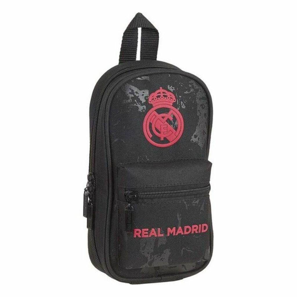 Σακίδιο Πλάτης για τα Μολύβια Real Madrid C.F. Μαύρο 12 x 23 x 5 cm