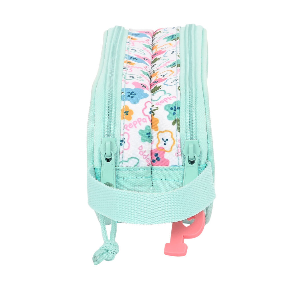 Διπλή Κασετίνα Peppa Pig Cosy corner Ανοιχτό Μπλε (21 x 8 x 6 cm)