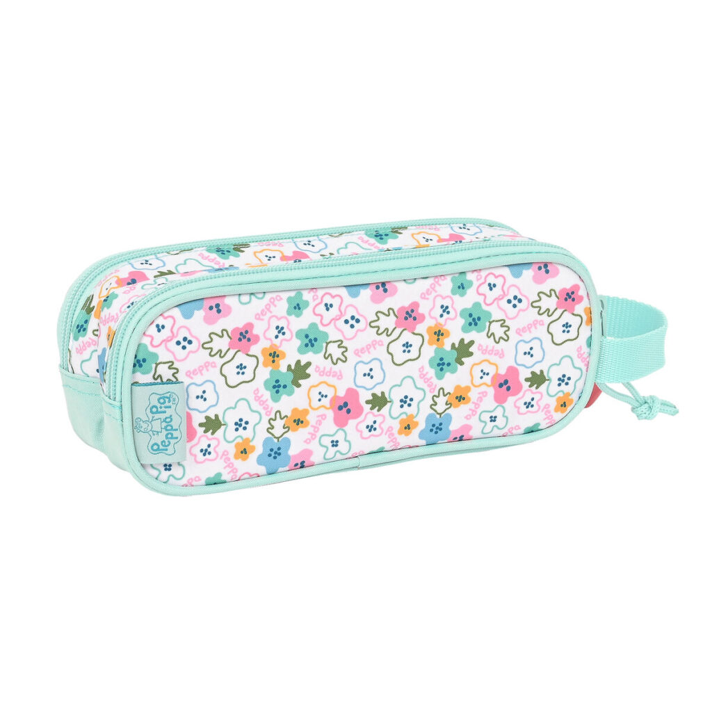 Διπλή Κασετίνα Peppa Pig Cosy corner Ανοιχτό Μπλε (21 x 8 x 6 cm)